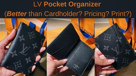 Pocket Organizer in Men's LV Monogram Eclipse 